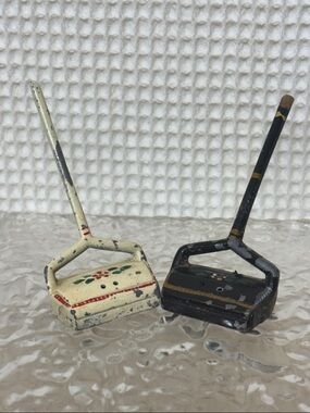 Pan handle sweeper, salt, and pepper shakers